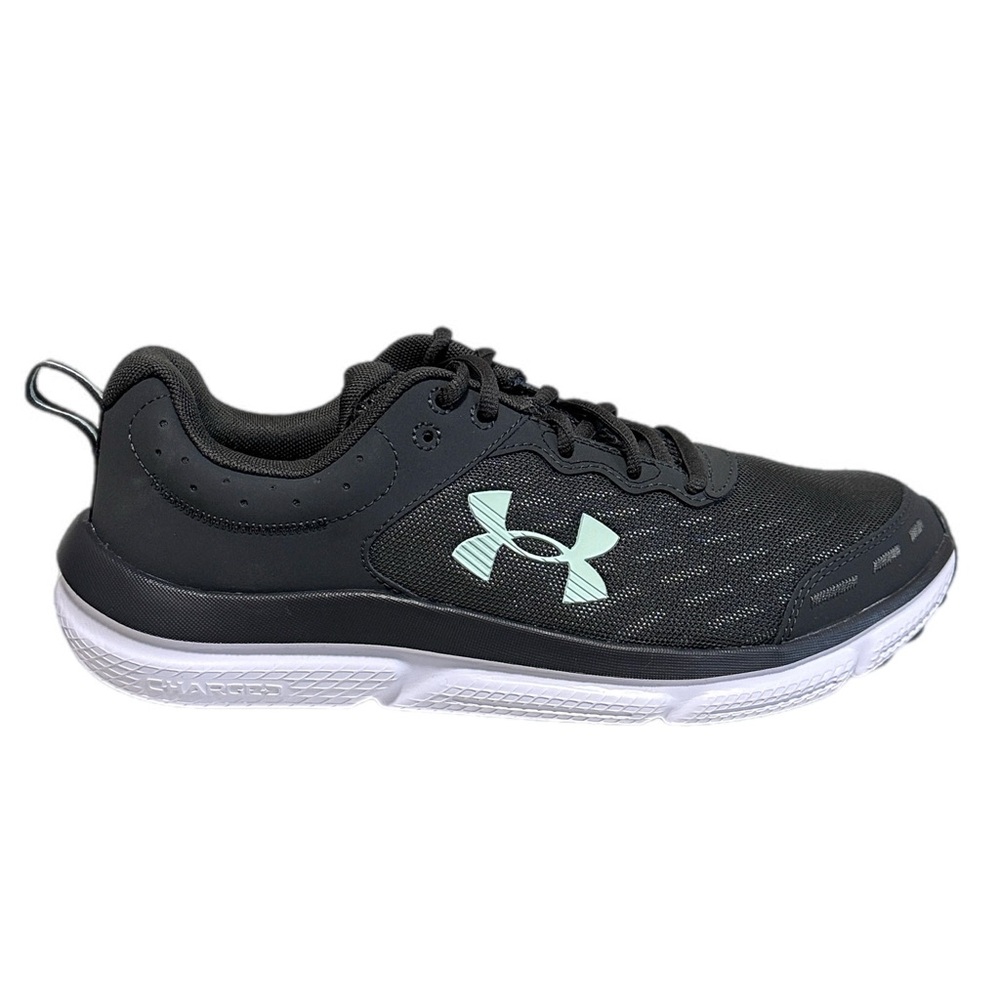 Under Armour NWOB Charged Assert 10 Running Shoes Jet Grey Aqua Foam Size US 10 - Picture 6 of 8
